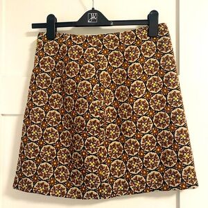 Embroidered Fall Copper Skirt